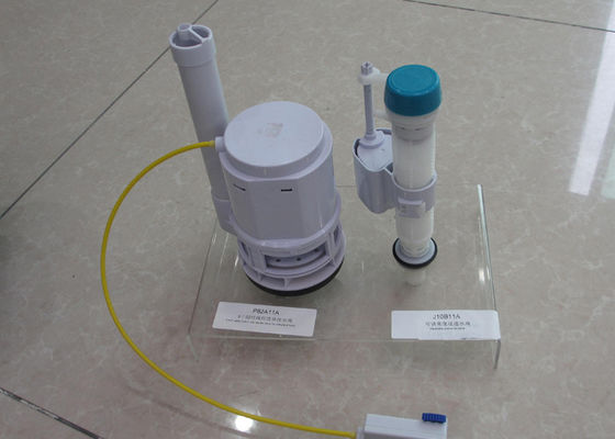 Plastic Injection Moulding Services Gloss Surface Assembled Toilet Tank Fitting Making Use